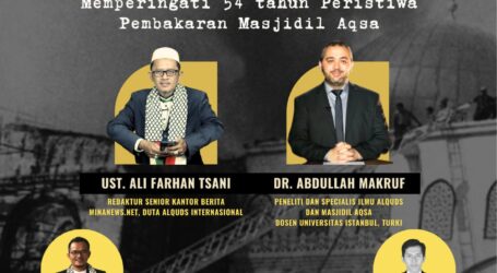 AWG Gelar Webinar Peringatan 54 Tahun Pembakaran Masjid Al Aqsa