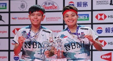 Apriani Rahayu/Siti Fadia Gagal Juarai BWF World Championships 2023 di Denmark
