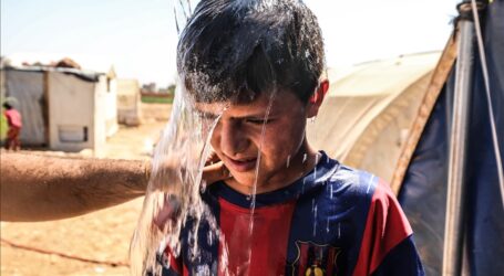 Pengungsi Suriah di Idlib Bertahan Hidup Hadapi Suhu Panas Hingga 50°C