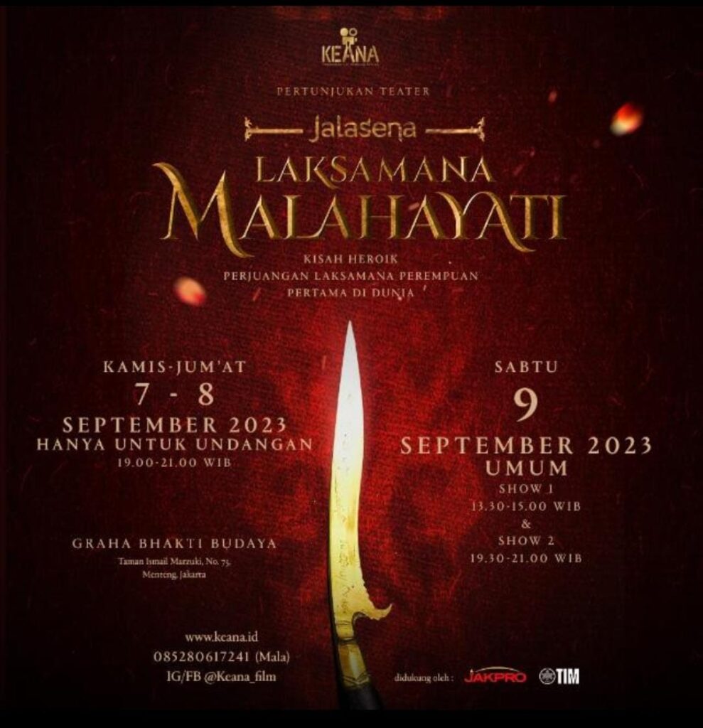 Pertunjukan Teater Jalasena Laksamana Malahayati Di Graha Bhakti Budaya