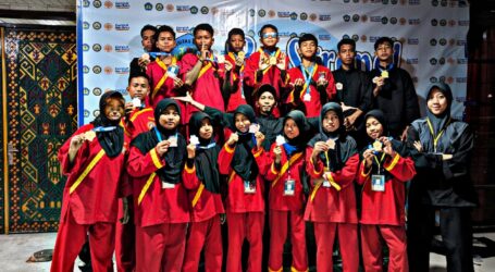 Tapak Suci Al-Fatah Lampung Utara Raih Tujuh Emas Kejuaraan Pencak Silat Piala Rektor Unila