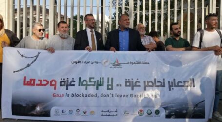 Warga Yordania Protes Blokade Gaza ke Markas Besar PBB di Amman