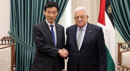 Presiden Palestina Terima Kunjungan Menteri Ekonomi, Perdagangan dan Industri Jepang