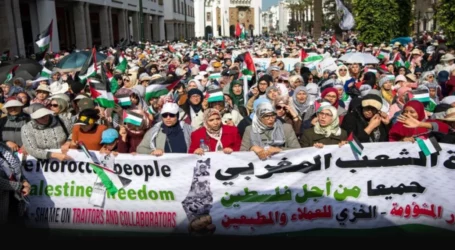 Warga Maroko Penuhi Jalan-Jalan Protes Normalisasi dengan Israel