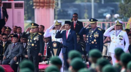 Presiden Jokowi Pimpin HUT Ke-78 TNI di Lapangan Monas