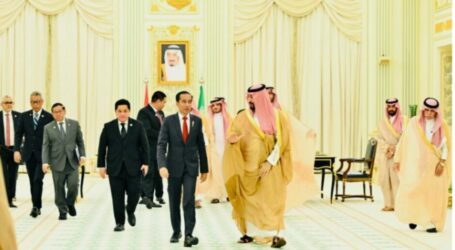 MBS Terima Kunjungan Jokowi di Istana Al-Yamamah, Riyadh