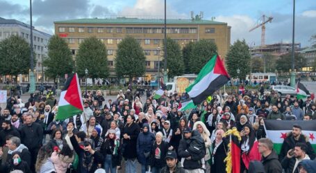 Demonstrasi Lanjutan di Swedia Kecam Serangan Israel terhadap Palestina