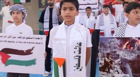Sekolah-Sekolah Kuwait Gelar Aksi Solidaritas Palestina