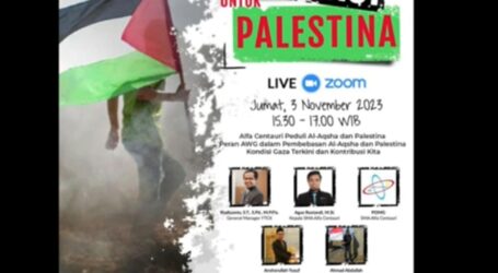 Alfa Centauri Kirim Donasi Palestina Melalui AWG