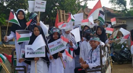 Solidaritas Palestina, Warga Brebes Konvoi Bendera Merah Putih dan Palestina