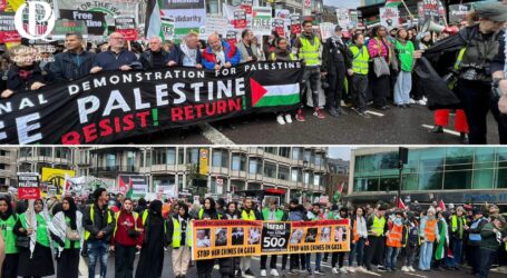 150.000 Aktivis di London Demonstrasi Dukung Gaza