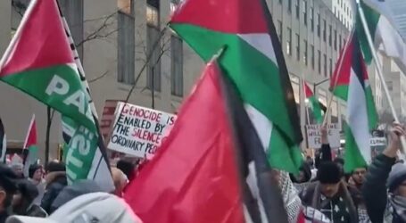 Meriahkan Natal, Warga New York Selenggarakan Aksi Demo Bela Palestina