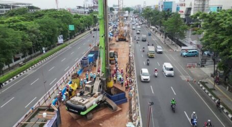 Proyek LRT Jakarta Fase 1B Rute Velodrome – Manggarai Masuk Tahap Pengeboran Pondasi