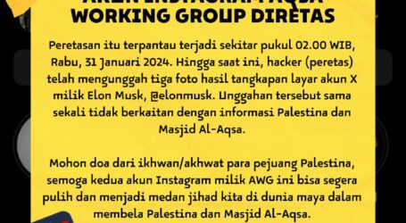Akun Instagram Aqsa Working Grup Diretas