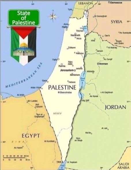 Peta Palestina (istimewa)