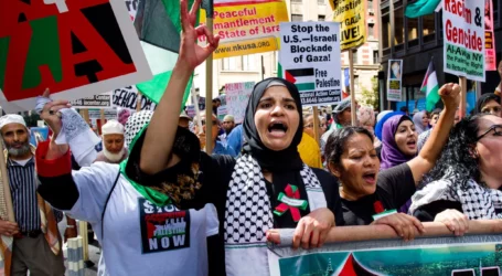 Ribuan Warga New York Unjuk Rasa Dukung Palestina di Hari Martin Luther King Jr