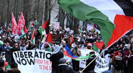 Ribuan Orang Berdemonstrasi di Belgia Mengecam Kelanjutan Agresi Israel di Gaza 