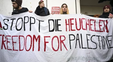 Mahasiswa Jerman Berdemo Menentang Serangan Militer Israel di Gaza