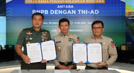 BNPB dan TNI AD Kerjasama Sinergitas dalam Penanggulangan Bencana