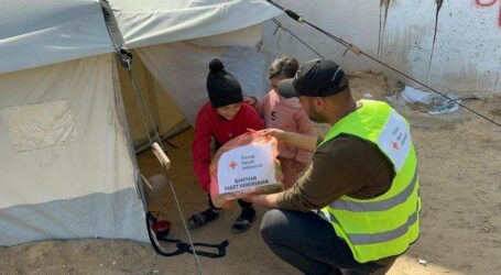 PMI Kembali Distribusikan Paket Kebersihan di Rafah Gaza