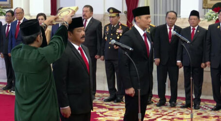 Jokowi Lantik Hadi Tjahjanto Jadi Menko Polhukam, AHY Jadi Menteri ATR/BPN
