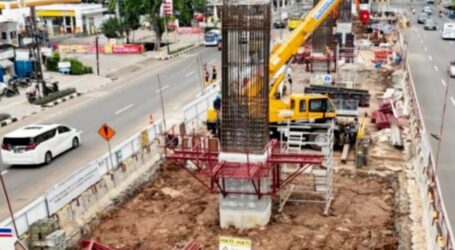 Progres Proyek Pembangunan LRT Jakarta Fase 1B Masuki Pekerjaan Struktur Layang