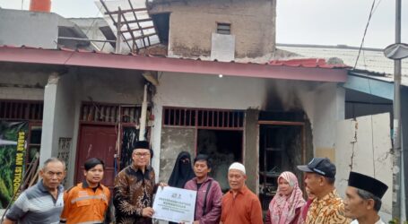 BAZNAS Kota Tangerang Bantu Penjual Nasi Uduk Terdampak Kebakaran 