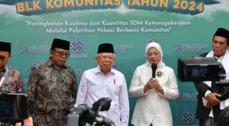 Wapres Resmikan 525 BLK Komunitas di Ponpes Daarul Archam Kabupaten Tangerang