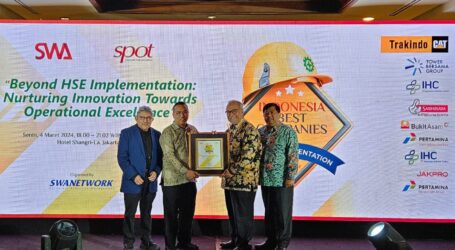Jakpro Raih Penghargaan Indonesia Best Companies In HSE Implementation 2024