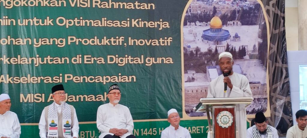 Dr Abdul Malik menyampaikan perkembangan Islam di Nigeria pada Festival Syaban 1445H di Bogor.