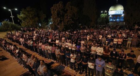 Sebanyak 40 Ribu Jamaah Shalat Tarawih di Malam ke-4 Ramadhan di Masjid Al-Aqsa