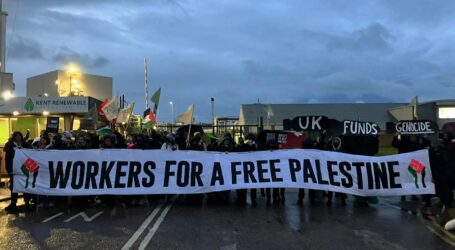 Serikat Buruh Pimpin Demo Hentikan Ekspor Senjata Inggris ke Israel