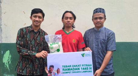 DD Lampung Bersama MINA Biro Sumatera Distribusikan Zakat Fitrah