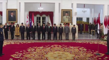 Presiden Jokowi Lantik Tonny Harjono sebagai KSAU di Istana Negara