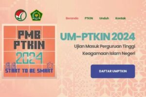 Ilustrasi laman pendaftaran UM-PTKIN 2024.(sumber: Kemenag)