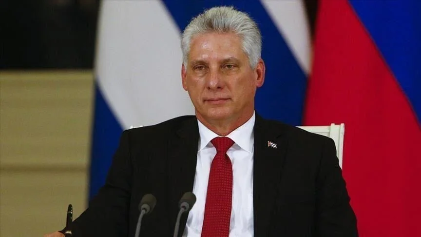Presiden Kuba Miguel Diaz-Cane (sumber: Anadolu Agency)