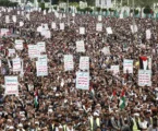 Puluhan Ribu Warga Yaman Gelar Aksi Palestina Kutuk Pembunuhan Massal