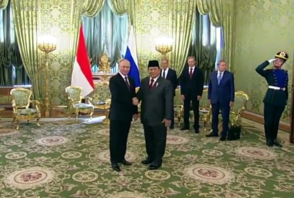 Prabowo Bertemu Putin di Kremlin, Bahas Peningkatan Kerja Sama (foto: Embassy of Russian in Indonesia)