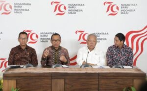 Menteri Sekretaris Negara (Mensesneg) Pratikno dalam Konferensi Pers Bulan Kemerdekaan di Gedung Utama Kementerian Sekretariat  Negara, Jakarta, Kamis (01/08/2024).  (Foto: Tangkapan Layar Youtube Sekretariat Presiden)