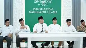 Ketua Umum PBNU Yahya Cholil Staquf bersama Sekjen PBNU di Jakarta Kamis 22 Agustus 2024 (Foto: Web PBNU)