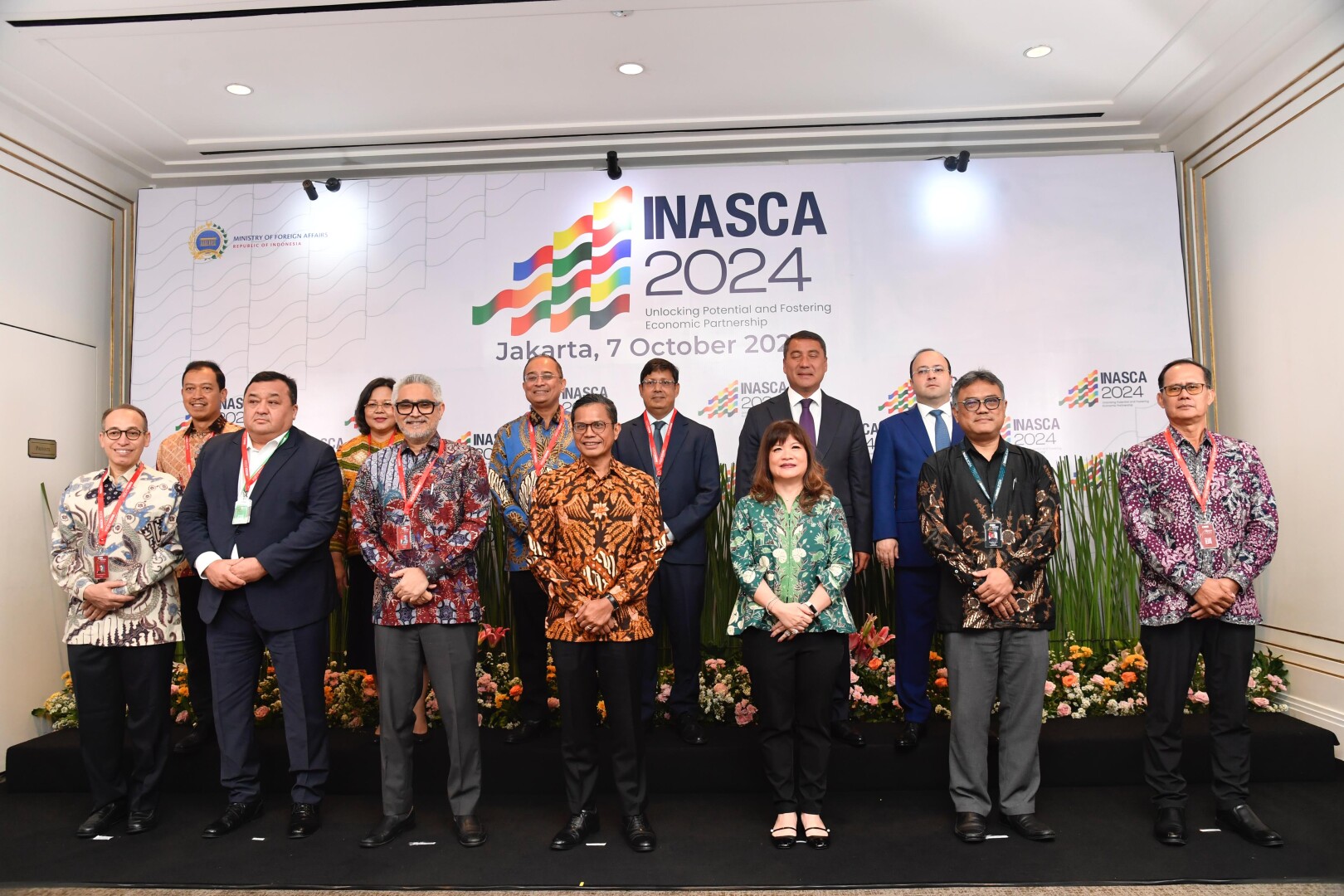 Wakil Menteri Luar Negeri (Wamenlu) RI, Pahala Nugraha Mansury dalam pembukaan Indonesia-South and Central Asia (INASCA) Business Forum di Jakarta, Senin (7/10/2024). (Foto: Infomed Kemlu RI)