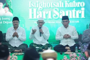 PBNU menggelar Istigosah Kubro dalam rangka peringatan Hari Santri Nasional 2024 di Jakarta, Senin (21/10/2024) malam (foto: Humas PBNU)