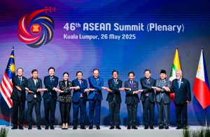 Konferensi Tingkat Tinggi (KTT) ke-46 ASEAN yang digelar di Kuala Lumpur Convention Centre (KLCC), Malaysia (foto: BPMI Setpres)