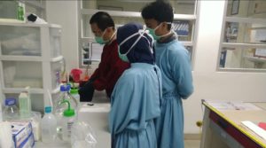 Salah satu Kelompok magang Biotek UEU di DVI Polri (foto: Esa Unggul)