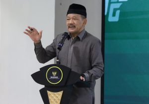 Ketua BAZNAS RI Noor Achmad dalam konferensi pers di Jakarta, Senin (25/8/2025) (foto: BAZNAS RI)