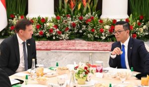 Menteri Luar Negeri Republik Indonesia (Menlu RI) Sugiono menerima kunjungan Menteri Luar Negeri Belarus, Maxim Ryzhenkov, di Gedung Pancasila, Jakarta, Selasa (5/8/2025). (Foto: Kemlu RI)