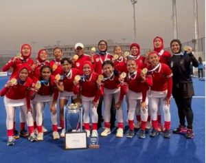 Tim Nasional (Timnas) Hoki Outdoor Putri Indonesia (foto:Kemenpora RI)