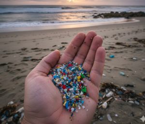 Ilustrasi mikroplastik (foto: Kemenkes)