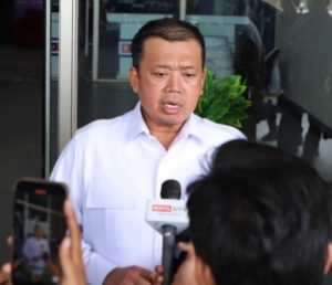 Menteri Agraria dan Tata Ruang/Kepala Badan Pertanahan Nasional (ATR/BPN) Nusron Wahid saat berkunjung ke B Universe, Banten, Kamis (6/11/2025)./Foto Humas Kementerian ATR BPN