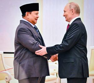 Presiden RI Prabowo Subianto dan Presiden Rusia Vladimir Putin (foto: BPMI Setpres)